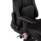 Brassex 52" Lucas Gaming Chair Black/Red