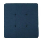 Christopher Knight Home Pouf de rangement Chatsworth – Marine : Design capitonné élégant, Revêtement en polyester doux, Roulettes mobiles