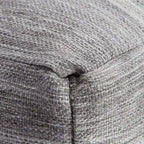 Rincon Ottoman Gray/Ivory - Anji Mountain: Contemporary Handmade Square Upholstered Furniture, Ombre Design, 35"x35"x16"