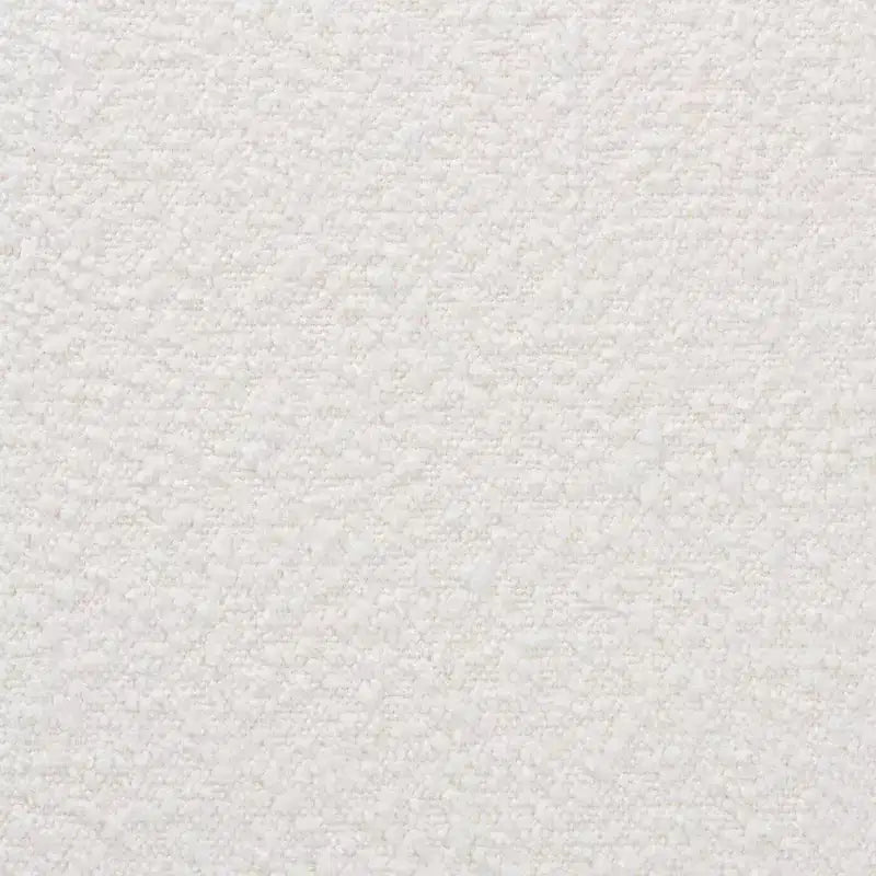 Repose-pieds ottoman Yashiya Boucle : Design mi-siècle, cadre en bois d'hévéa - Baxton Studio