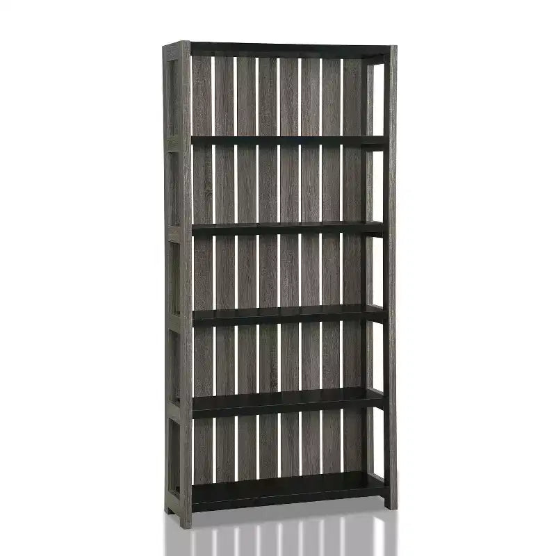 72" Kehoe Transitional Bookcase with 5 Shelves & Metal Hardware - HOMES: Inside + Out