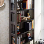 72" Kehoe Transitional Bookcase with 5 Shelves & Metal Hardware - HOMES: Inside + Out