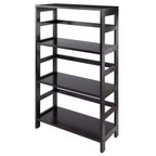 Étagère de rangement 42 po 7 pièces Leo avec paniers expresso/chocolat - Winsome