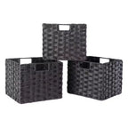 Étagère de rangement 42 po 7 pièces Leo avec paniers expresso/chocolat - Winsome