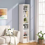Étagère étroite blanche 6 niveaux LITTLE TREE 70,9 po