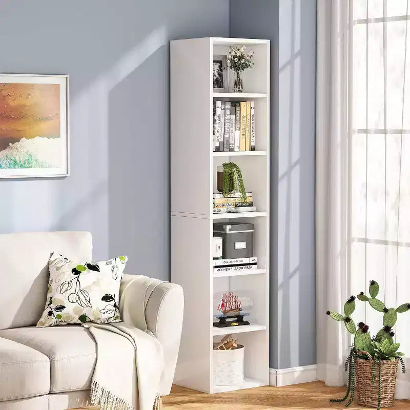 Étagère étroite blanche 6 niveaux LITTLE TREE 70,9 po