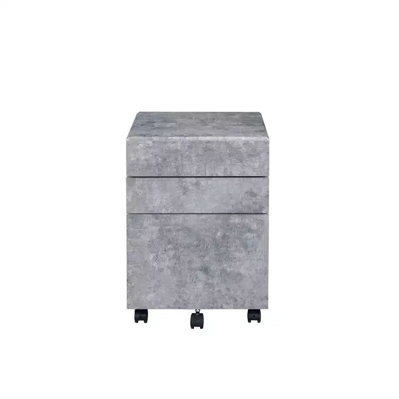 Jurgen File Cabinet Faux Concrete - Acme Furniture