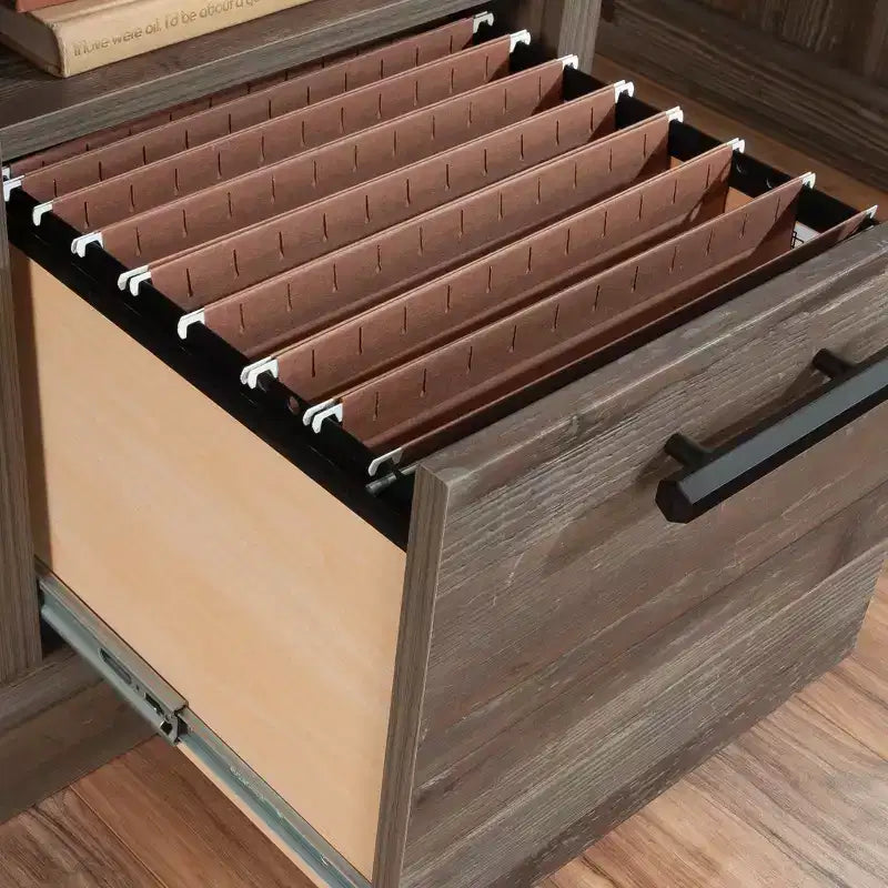 Bureau informatique Sauder Aspen Post coloris pin de Pebble