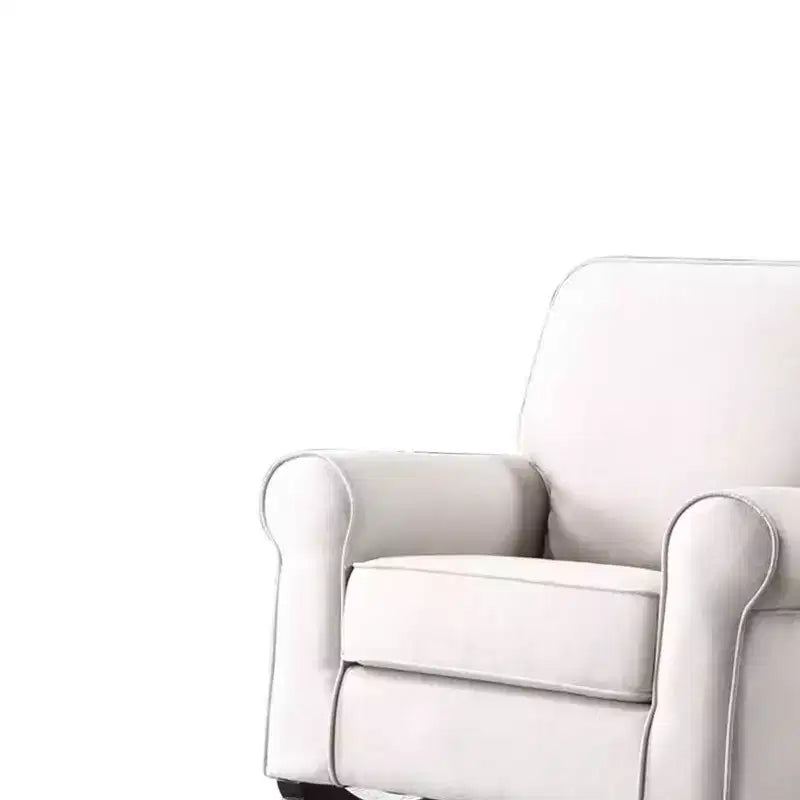 Chaise Assise Active Elvin de 37,01 po en Tissu Beige - Acme Furniture : Revêtement en lin, Cadre en métal, Assemblage sans outils