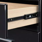 Table de chevet Hudson 2 tiroirs Noir - ClickDecor