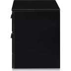 Table de chevet Hudson 2 tiroirs Noir - ClickDecor