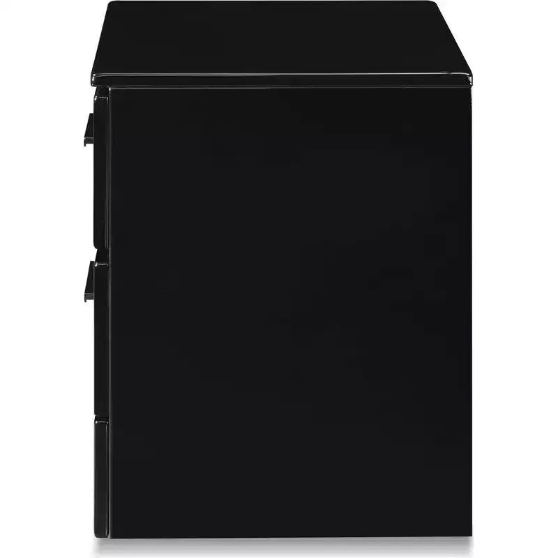 Table de chevet Hudson 2 tiroirs Noir - ClickDecor