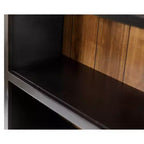 78" Hartford Open Bookcase Brown - Martin Furniture: Arched, 5-Shelf Wood Storage