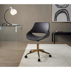 Chaise de bureau LumiSource Fabrico Or/Gris PU