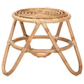 bali & pari Jacinda Rattan End Table Natural Brown