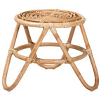 bali & pari Jacinda Rattan End Table Natural Brown