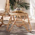 Table d'appoint Jacinda en rotin bali &amp; pari, marron naturel