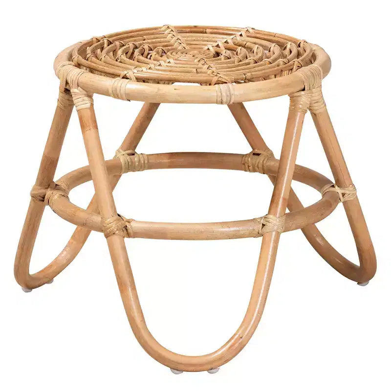 Table d'appoint Jacinda en rotin bali &amp; pari, marron naturel