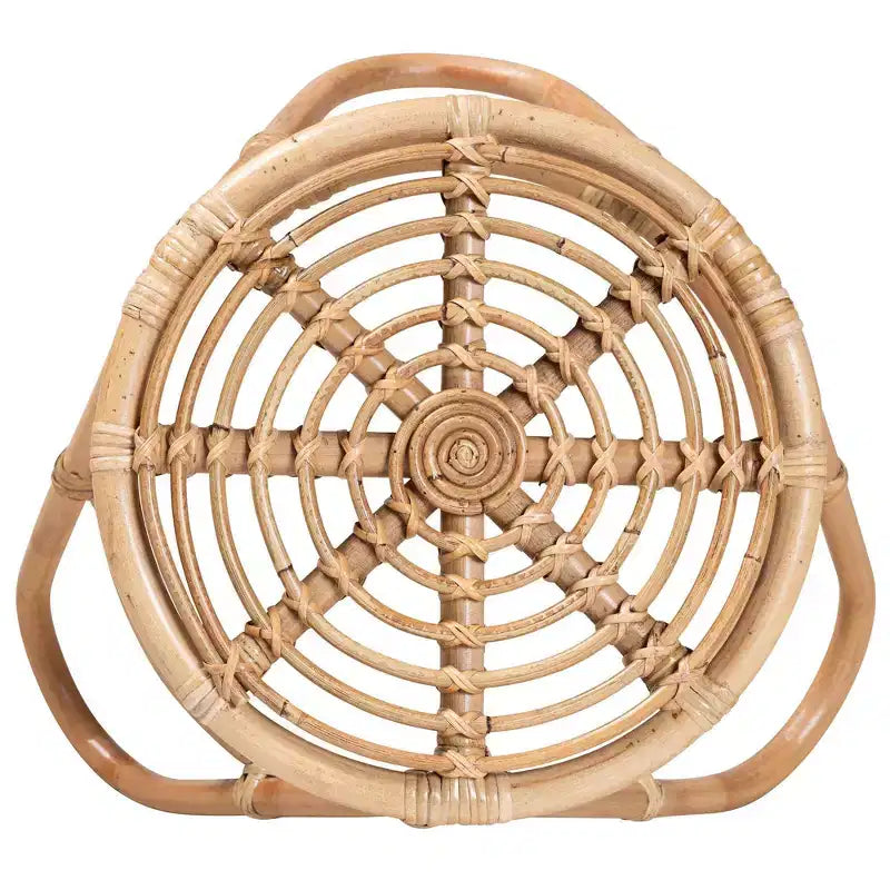 Table d'appoint Jacinda en rotin bali &amp; pari, marron naturel