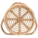 Table d'appoint Jacinda en rotin bali &amp; pari, marron naturel
