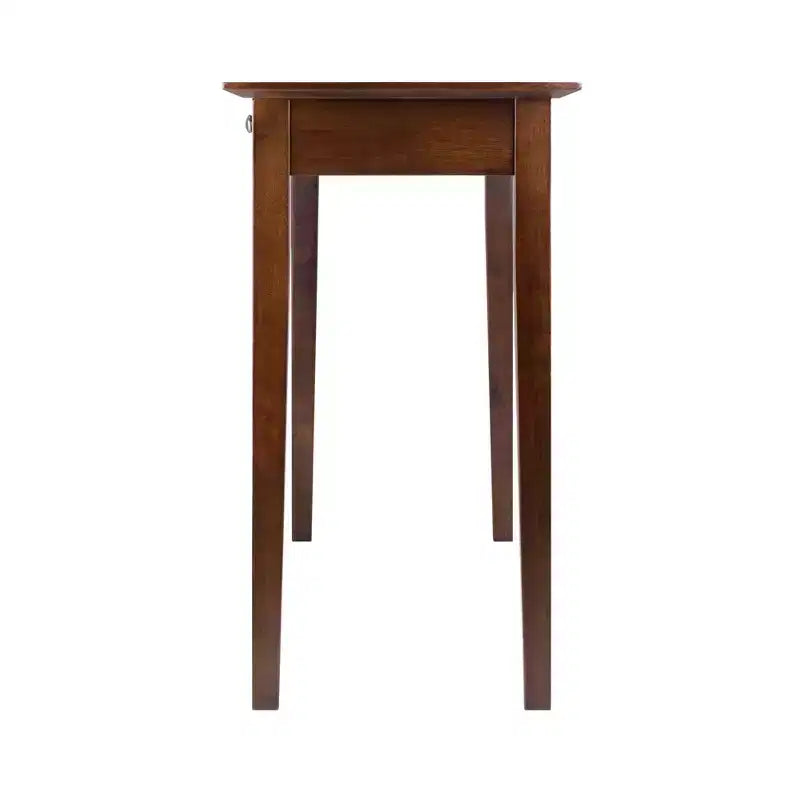 Winsome Rochester Console Table Noyer Antique : Table de Canapé en Bois Massif avec Tiroir de Rangement