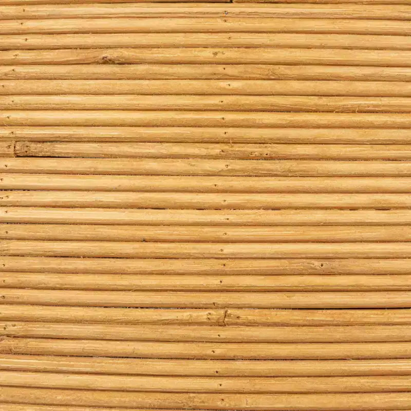 Table d'appoint ronde Storied Home en tonneau naturel