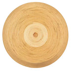 Table d'appoint ronde Storied Home en tonneau naturel