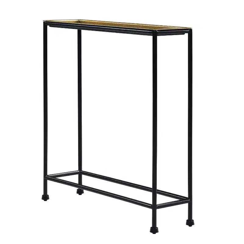 Table d'appoint Tivoli Comfort Pointe Laiton/Bronze antique : Plateau amovible, Aucun assemblage requis, Cadre métallique