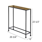 Table d'appoint Tivoli Comfort Pointe Laiton/Bronze antique : Plateau amovible, Aucun assemblage requis, Cadre métallique