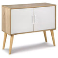 Orinfield Accent Cabinet Natural/White - Signature Design by Ashley