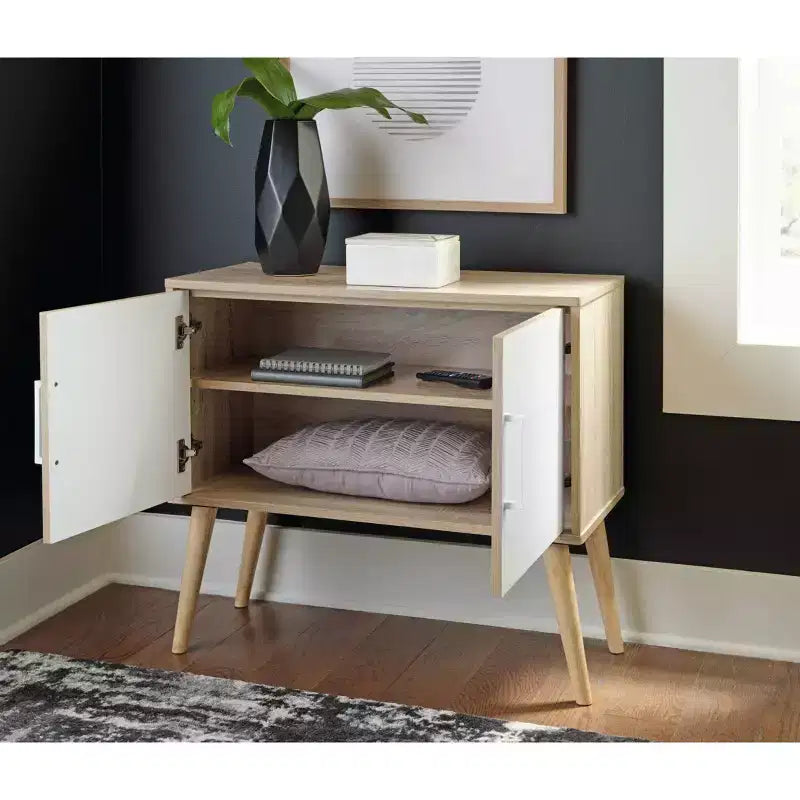 Meuble d'appoint Orinfield naturel/blanc – Signature Design by Ashley