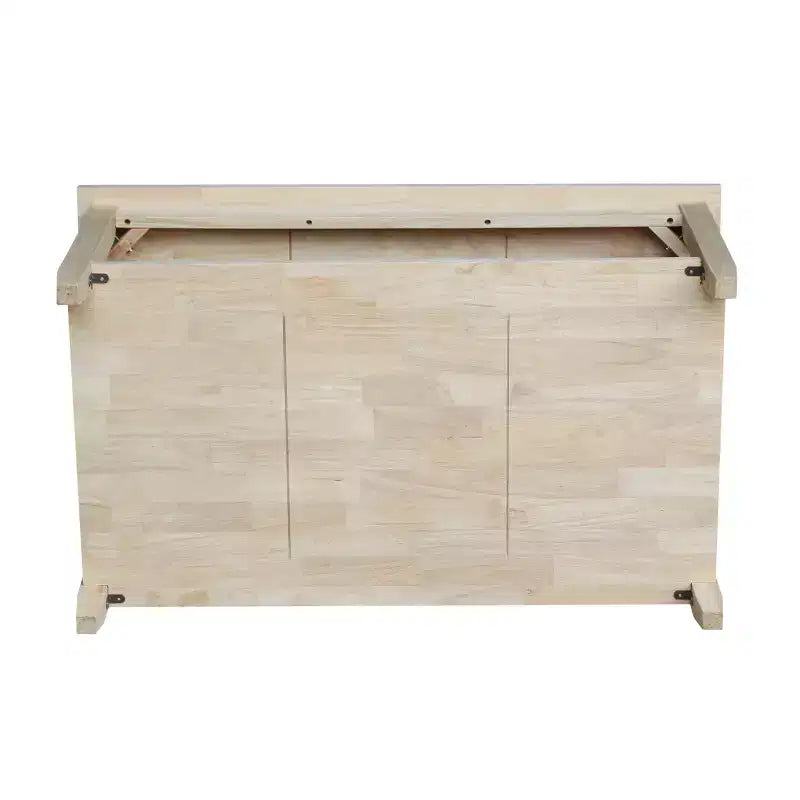 Table basse Solano - International Concepts : Hévéa massif, style ferme, forme rectangulaire, 42x25"