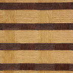 Paravent en fibre naturelle bicolore - Oriental Furniture : Paravent pliant à 6 panneaux, design vannerie
