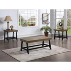 Ralston End Table Caramel/Black - Steve Silver Co.