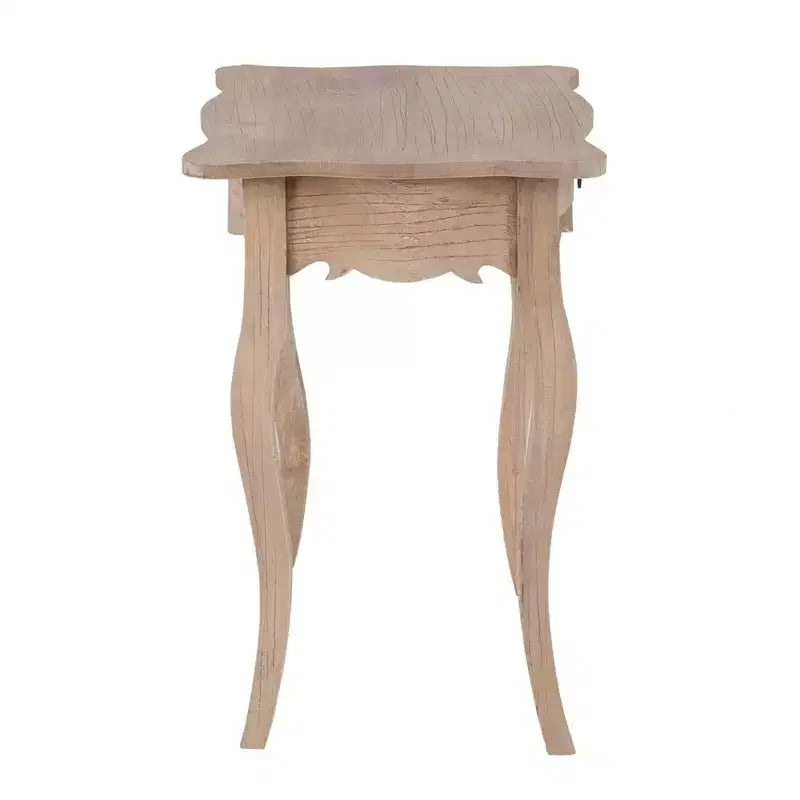 Table d'appoint à tiroir East at Main 28" Promenade, teinte « Tan » : Fabrication en bois de manguier, 65,99 cm (H) x 44,96 cm (P), assemblage sans outils