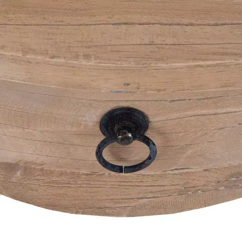 Table d'appoint à tiroir East at Main 28" Promenade, teinte « Tan » : Fabrication en bois de manguier, 65,99 cm (H) x 44,96 cm (P), assemblage sans outils