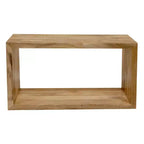 The Urban Port Console table buffet en bois de manguier 52 po, cubes ouverts, 1 étagère, brun naturel