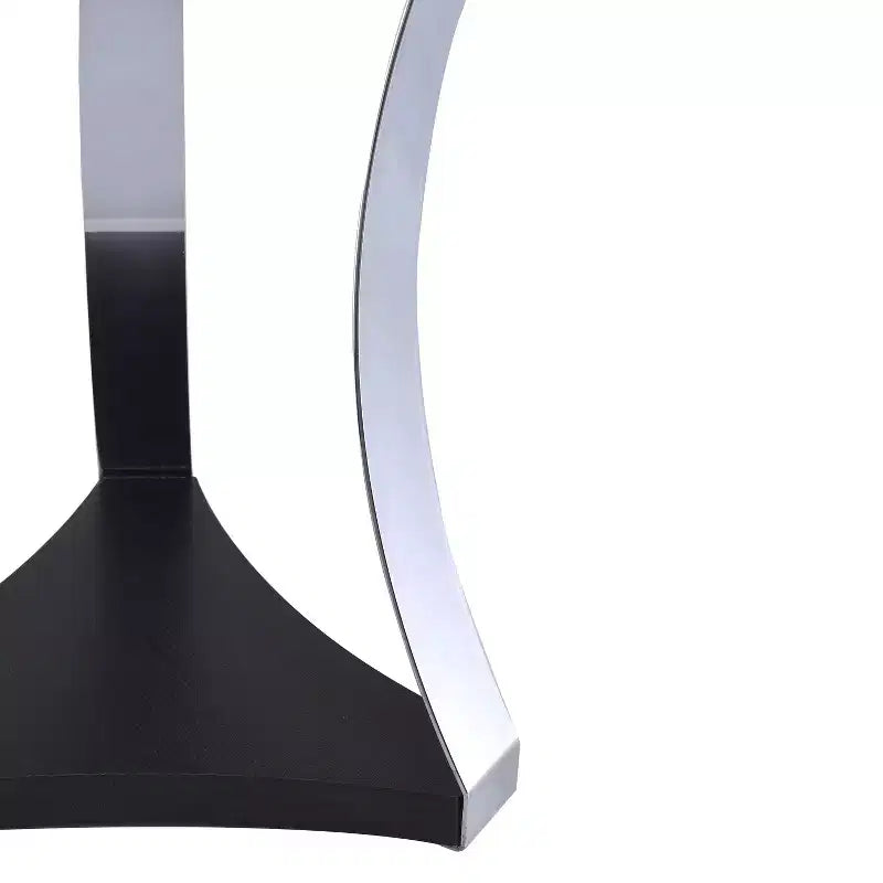 Table d'appoint ronde chrome noir - Acme Furniture