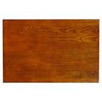 Table d'appoint Mission Russet Favorite Finds - Leick Home : Compacte, à niveaux, avec tiroir et étagère