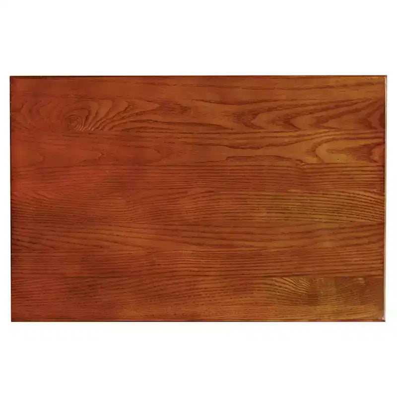 Table d'appoint Mission Russet Favorite Finds - Leick Home : Compacte, à niveaux, avec tiroir et étagère