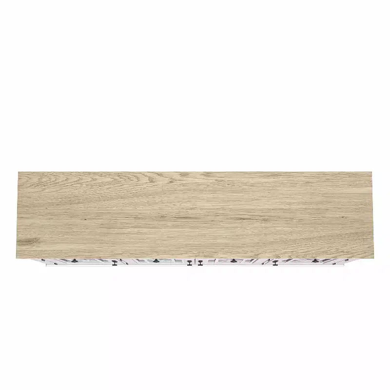 Festivo 63" Vintage Style Storage Accent Buffet Sideboard Cabinet with Drawers White