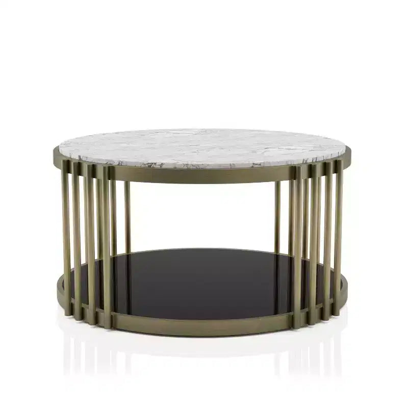 Solstice Glam Coffee Table Antique Brass - HOMES: Inside + Out