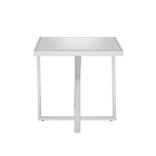 Table d'appoint Drubeck Glam en chrome avec miroirs - HOMES: Inside + Out