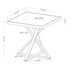 Table d'appoint Drubeck Glam en chrome avec miroirs - HOMES: Inside + Out