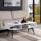 Table basse Halima d'Acme Furniture, finition blanc/noir