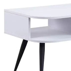 Table basse Halima d'Acme Furniture, finition blanc/noir