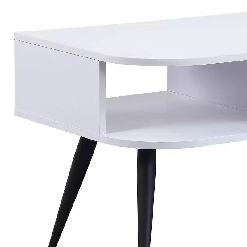Table basse Halima d'Acme Furniture, finition blanc/noir