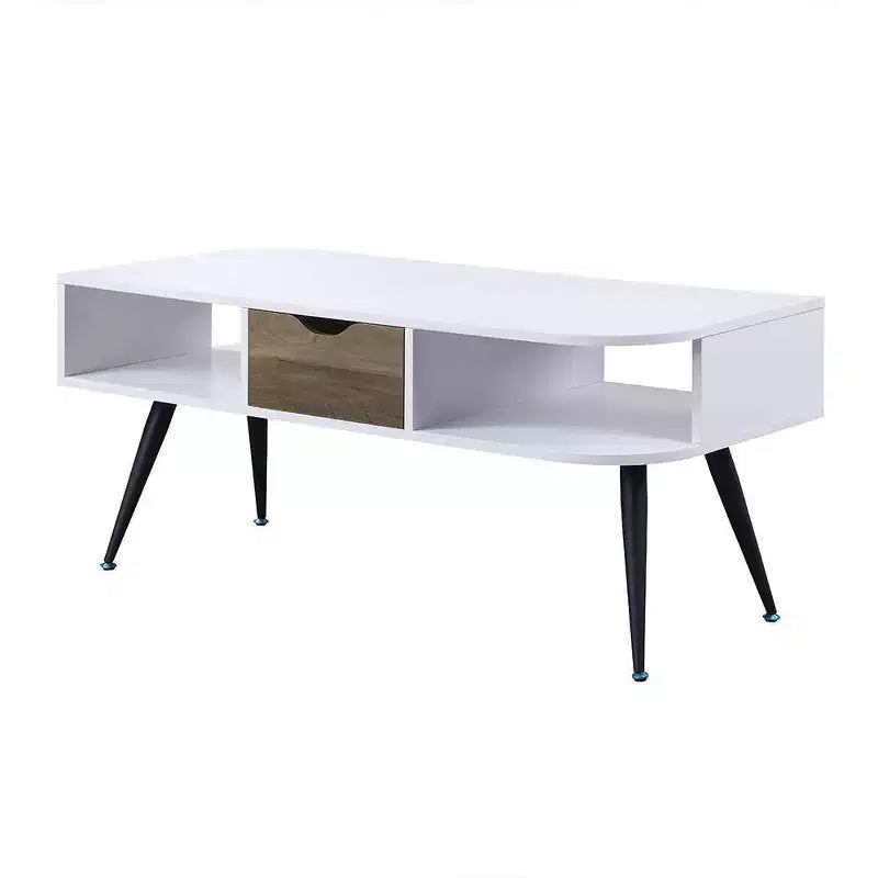 Table basse Halima d'Acme Furniture, finition blanc/noir