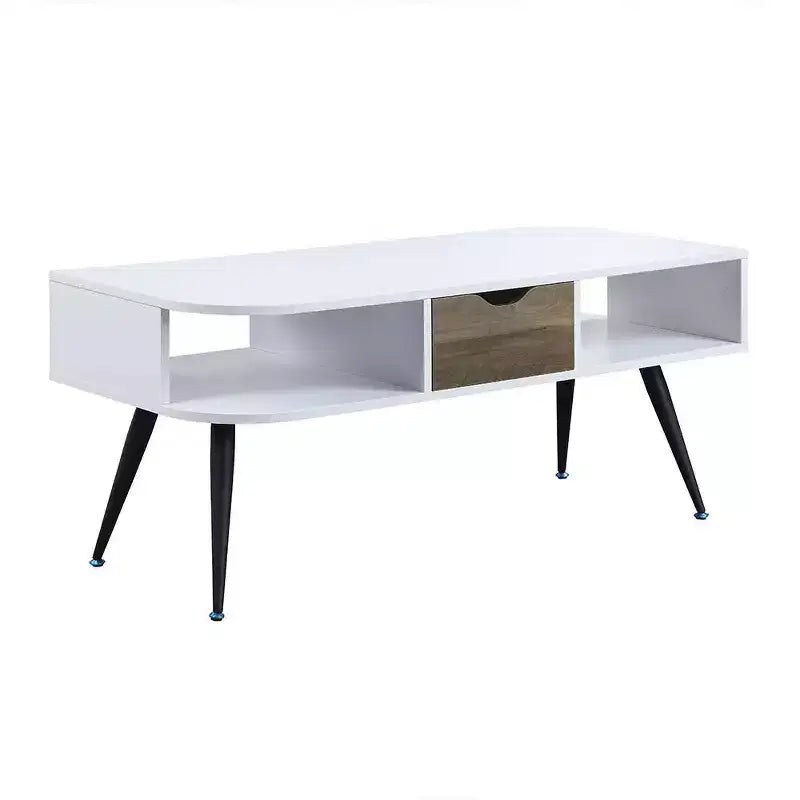 Table basse Halima d'Acme Furniture, finition blanc/noir
