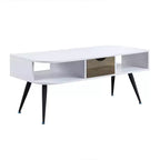 Table basse Halima d'Acme Furniture, finition blanc/noir